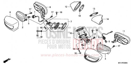 CLIGNOTANT/MIROIR NSA700A9 de 2009